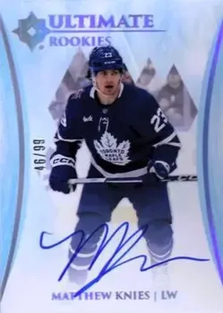 2023-24 Upper Deck Ultimate Collection #128 - Matthew Knies - Toronto Maple Leafs