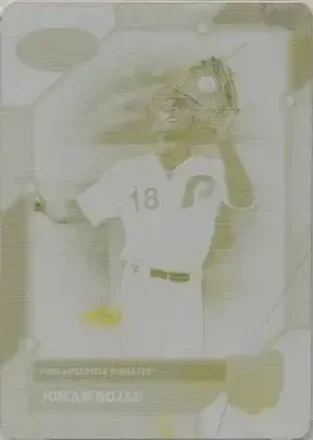 2024 Topps Tier One - Printing Plates Yellow #100 - Johan Rojas - Philadelphia Phillies