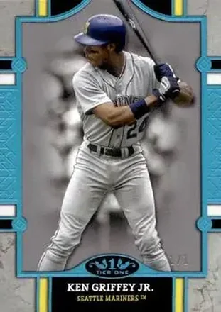 2024 Topps Tier One - Holo Platinum Blue Foil #19 - Ken Griffey Jr. - Seattle Mariners