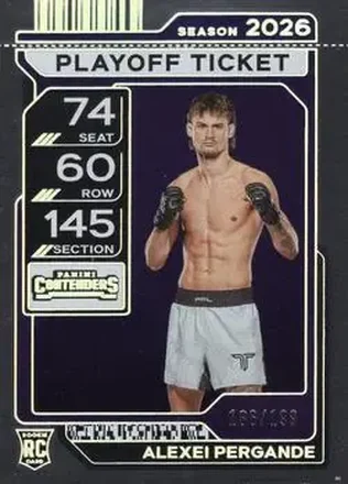 2026 Panini Contenders PFL - Playoff Ticket #41 - Alexei Pergande