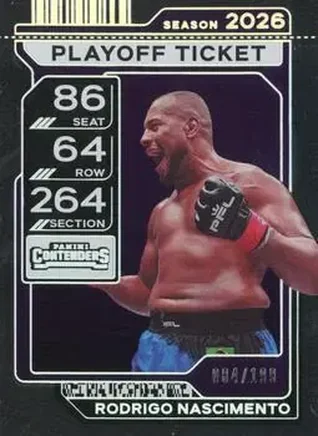 2026 Panini Contenders PFL - Playoff Ticket #52 - Rodrigo Nascimento