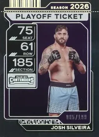 2026 Panini Contenders PFL - Playoff Ticket #94 - Josh Silveira