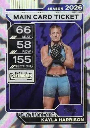 2026 Panini Contenders PFL - Main Card Ticket #15 - Kayla Harrison