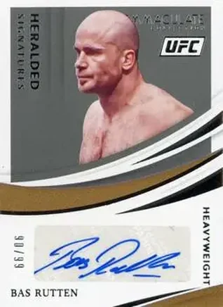 2021 Panini Immaculate Collection UFC - Heralded Signatures #HS-BRT - Bas Rutten