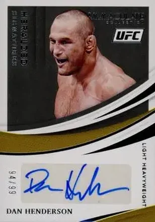 2021 Panini Immaculate Collection UFC - Heralded Signatures #HS-DHS - Dan Henderson