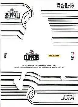 Back of Chris Paul