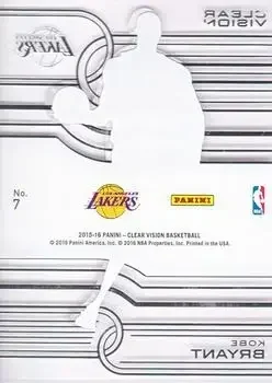 Back of Kobe Bryant