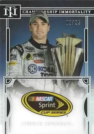 2023 Panini National Treasures - Championship Immortality #CI24 - Jimmie Johnson - Hendrick Motorsports