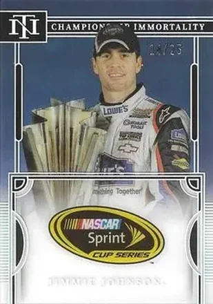 2023 Panini National Treasures - Championship Immortality #CI25 - Jimmie Johnson - Hendrick Motorsports