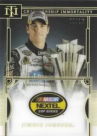 2023 Panini National Treasures - Championship Immortality Holo Gold #CI4 - Jimmie Johnson - Hendrick Motorsports