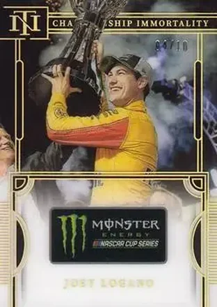 2023 Panini National Treasures - Championship Immortality Holo Gold #CI6 - Joey Logano - Team Penske