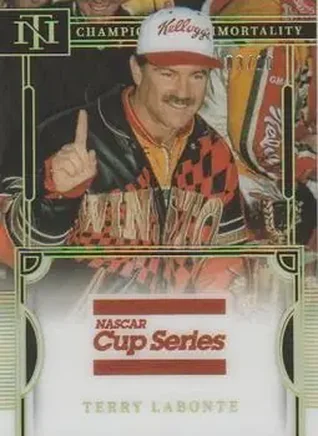 2023 Panini National Treasures - Championship Immortality Holo Gold #CI12 - Terry Labonte - Hendrick Motorsports