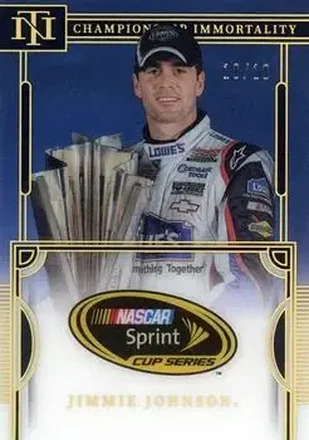 2023 Panini National Treasures - Championship Immortality Holo Gold #CI25 - Jimmie Johnson - Hendrick Motorsports
