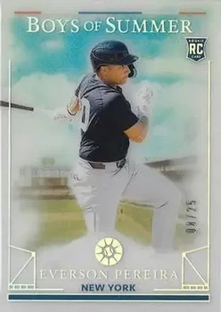 2024 Panini Boys of Summer - Holo Silver #41 - Everson Pereira - New York Yankees