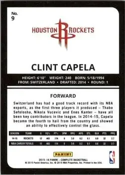 Back of Clint Capela