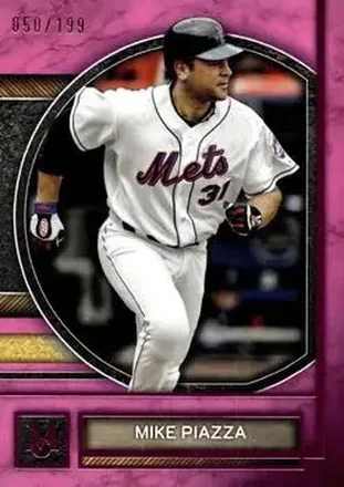 2025 Topps Museum Collection - Pink Sapphire #17 - Mike Piazza - New York Mets
