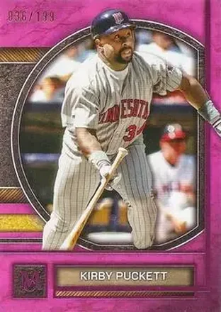 2025 Topps Museum Collection - Pink Sapphire #21 - Kirby Puckett - Minnesota Twins