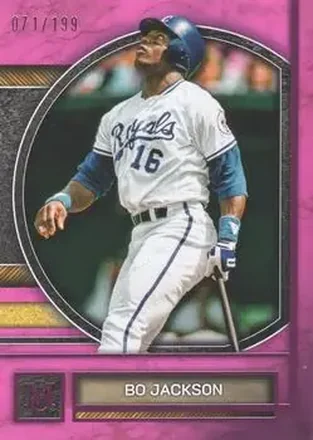 2025 Topps Museum Collection - Pink Sapphire #27 - Bo Jackson - Kansas City Royals