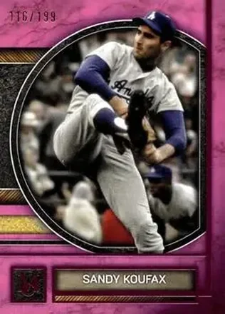 2025 Topps Museum Collection - Pink Sapphire #36 - Sandy" Koufax - Los Angeles Dodgers