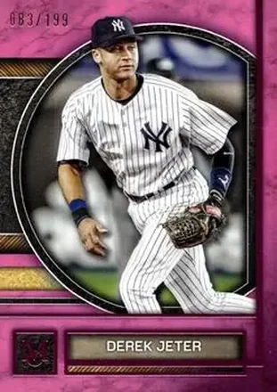 2025 Topps Museum Collection - Pink Sapphire #42 - Derek Jeter - New York Yankees