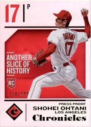 2018 Panini Chronicles - Press Proof #1 - Shohei Ohtani - Los Angeles Angels