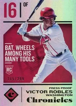 2018 Panini Chronicles - Press Proof #15 - Victor Robles - Washington Nationals