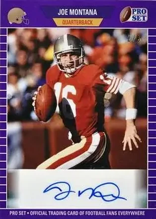 2021 Pro Set Sports - Purple #PSA-JM1 - Joe Montana - San Francisco 49ers