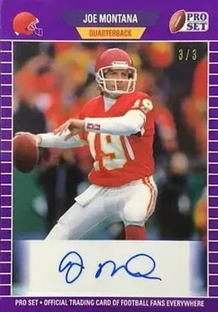 2021 Pro Set Sports - Purple #PSA-JM2 - Joe Montana - Kansas City Chiefs