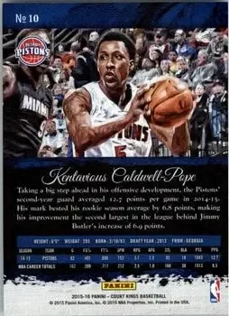 Back of Kentavious Caldwell-Pope
