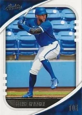 2021 Panini Absolute #99 - George Springer - Toronto Blue Jays