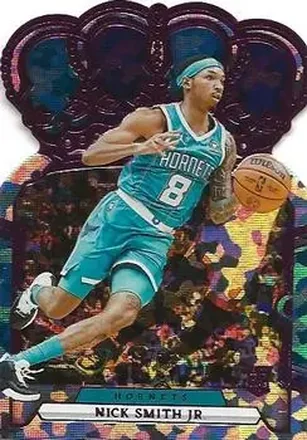 2023-24 Panini Crown Royale - Crystal Pink #9 - Nick Smith Jr. - Charlotte Hornets