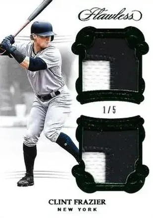 2018 Panini Flawless - Dual Memorabilia Emerald #DM-CF - Clint Frazier - New York Yankees