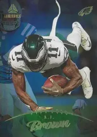2023 Panini Luminance - Green #55 - A.J. Brown - Philadelphia Eagles