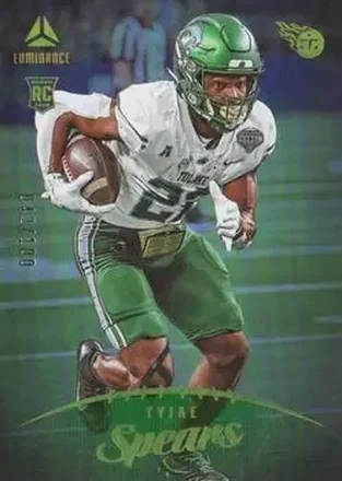2023 Panini Luminance - Green #122 - Tyjae Spears - Tennessee Titans