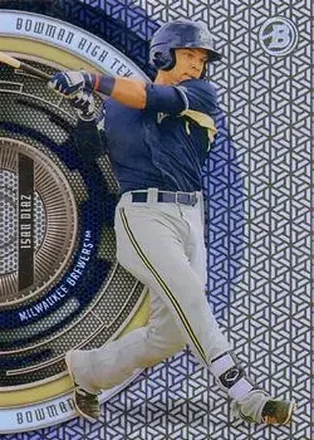 2017 Bowman High Tek - Pattern 2 - Pinwheel #BHT-ID - Isan Diaz - Milwaukee Brewers