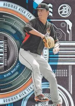 2017 Bowman High Tek - Pattern 3 - Stripes and Arrows #BHT-BG - Braxton Garrett - Miami Marlins