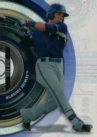 2017 Bowman High Tek - Pattern 3 - Stripes and Arrows #BHT-ID - Isan Diaz - Milwaukee Brewers