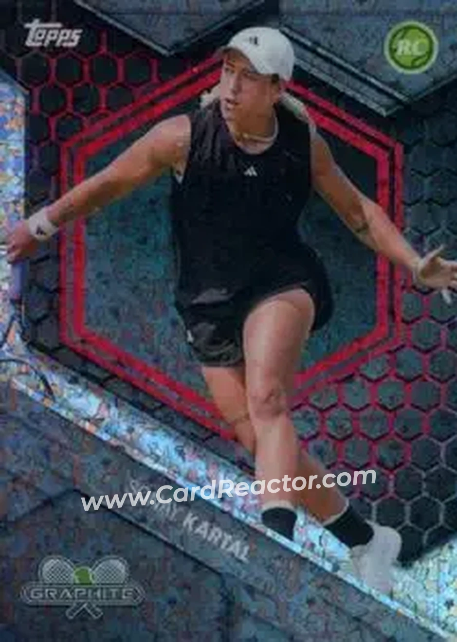 2026 Topps Graphite - Red Crystalline Refractor #160 - Sonay Kartal - Front