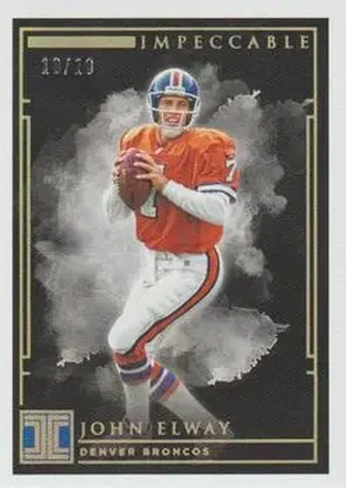 2019 Panini Impeccable - Gold #40 - John Elway - Denver Broncos