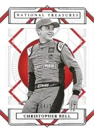 2021 Panini National Treasures #88 - Christopher Bell - Joe Gibbs Racing
