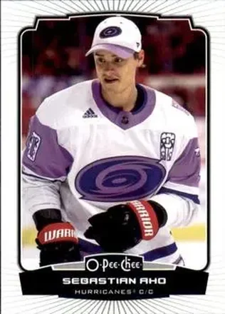 2022-23 O-Pee-Chee #14b - Sebastian Aho - Carolina Hurricanes