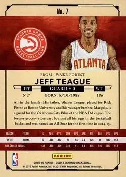 Back of Jeff Teague