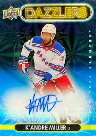 2024-25 Upper Deck Clear Cut - 2021-22 Upper Deck Dazzlers #DA-KM - K'Andre Miller - New York Rangers