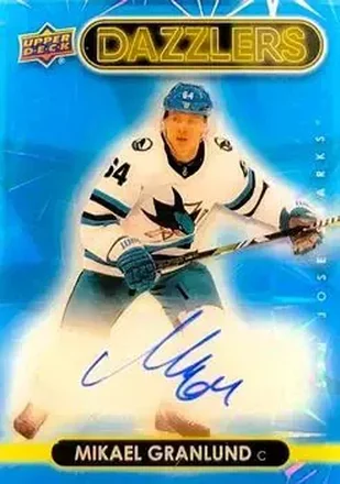 2024-25 Upper Deck Clear Cut - 2021-22 Upper Deck Dazzlers #DA-MG - Mikael Granlund - San Jose Sharks
