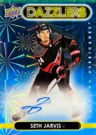 2024-25 Upper Deck Clear Cut - 2021-22 Upper Deck Dazzlers #DA-SJ - Seth Jarvis - Carolina Hurricanes