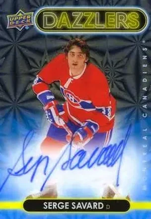 2024-25 Upper Deck Clear Cut - 2021-22 Upper Deck Dazzlers #DA-SS - Serge Savard - Montreal Canadiens