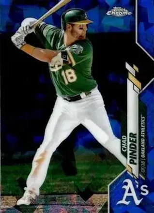 2020 Topps Chrome Sapphire Edition #560 - Chad Pinder - Oakland Athletics