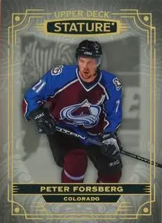 2022-23 Upper Deck Stature #8 - Peter Forsberg - Colorado Avalanche