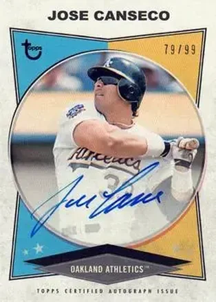 2023 Topps Brooklyn Collection - Autographs #AC-JC - Jose Canseco - Oakland Athletics