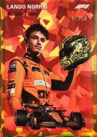 2024 Topps Chrome Sapphire Edition Formula 1 - 1954 Topps Gold #1954-7 - Lando Norris - McLaren F1